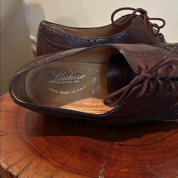 Oxford Leather men’s shoes Lucchese Cordovan Leather Men\'s Oxfords size 10B main image 11